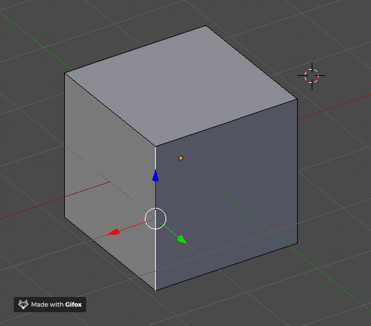 Blender 3D - Bevel modifier - Example of beveling edge